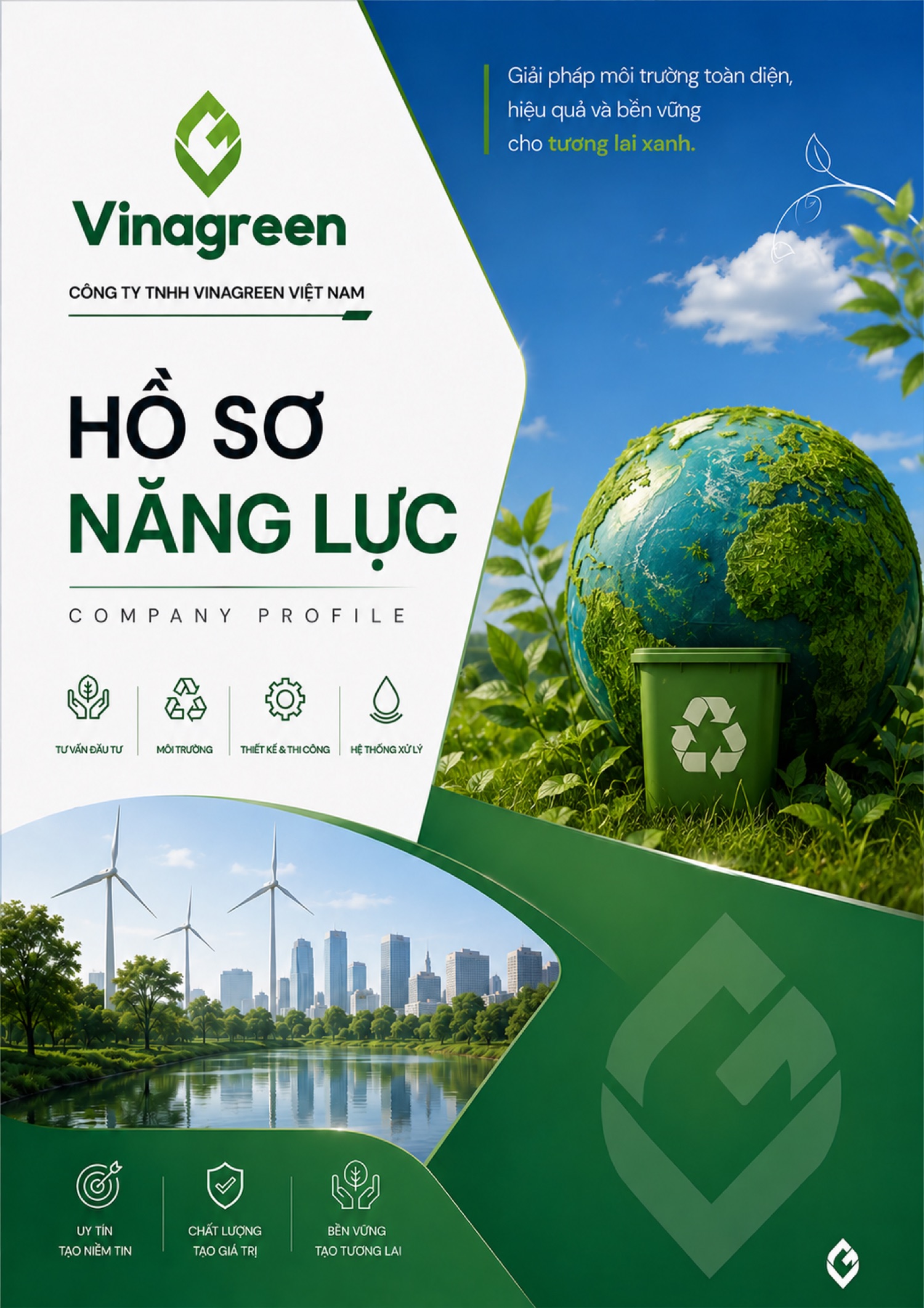 Trang 1 - Bìa hồ sơ năng lực Vinagreen